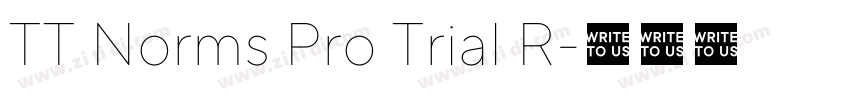 TT Norms Pro Trial R字体转换 TT Norms Pro Trial R字体转换